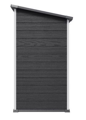 Садовий пластиковий будиночок Keter Essential 6x4 (184смх112см) графіт/білий 263895