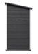 Садовий пластиковий будиночок Keter Essential 6x4 (184смх112см) графіт/білий 263895