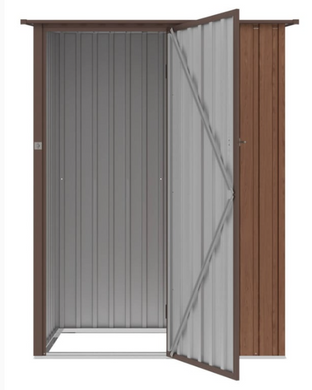 Металлический сарай HardMaster Kent 5x3 Walnut 005286 (143x89см)