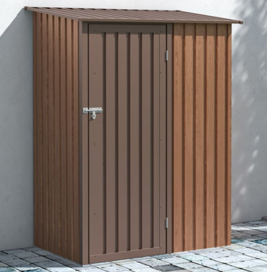 Металлический сарай HardMaster Kent 5x3 Walnut 005286 (143x89см)