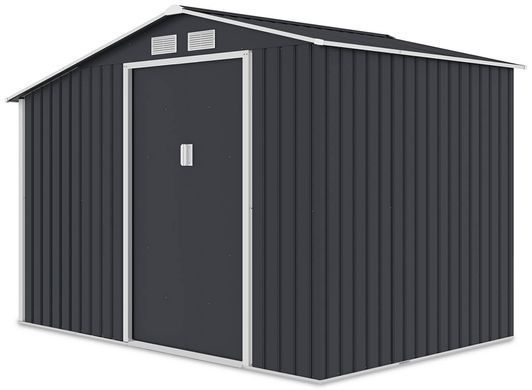 Садовый домик металлический HardMaster Madison 9x6 Cold Grey 003997 (278х191 см)