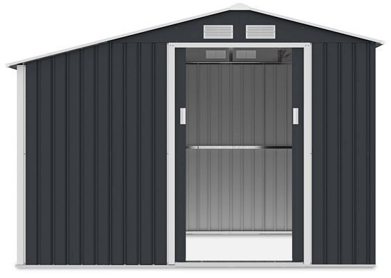 Садовый домик металлический HardMaster Madison 9x6 Cold Grey 003997 (278х191 см)
