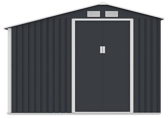Садовый домик металлический HardMaster Madison 9x6 Cold Grey 003997 (278х191 см)