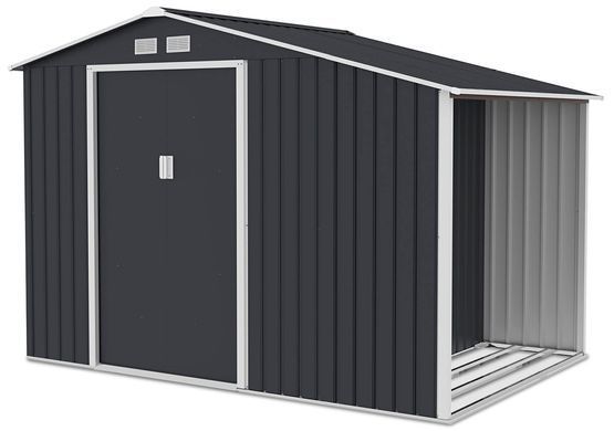 Садовый домик металлический HardMaster Madison 9x6 Cold Grey 003997 (278х191 см)