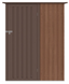 Металлический сарай HardMaster Kent 5x3 Walnut 005286 (143x89см)