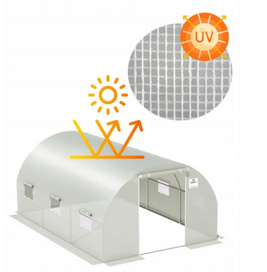 Теплиця садова Cultivo 2х3,5х2 - 7м2 білий парник 002921