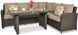Угловой диван из техноротанга Focus Garden SANTANA DINING 002692 коричневый