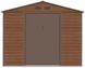 Сарай для инструментов металлический HardMaster Montreal 9x6 Walnut 003394