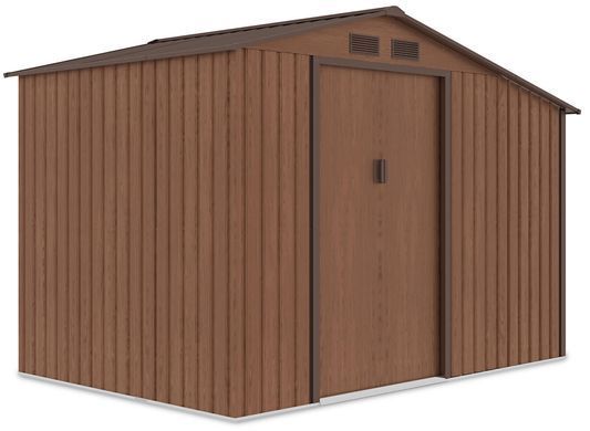 Садовый домик металлический HardMaster Madison 9x6 Walnut 003999 (278х191 см)