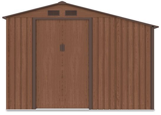 Садовый домик металлический HardMaster Madison 9x6 Walnut 003999 (278х191 см)