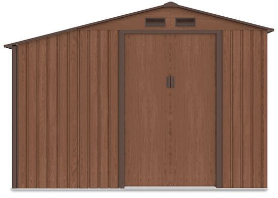 Садовый домик металлический HardMaster Madison 9x6 Walnut 003999 (278х191 см)