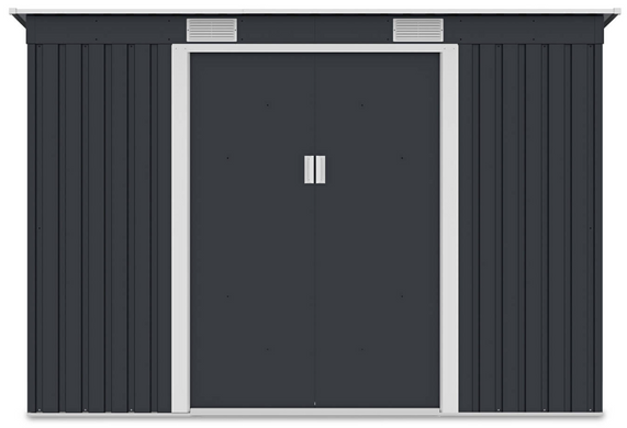 Сарай для инструментов металлический HardMaster Oregon 9x4 Cold Grey 004033 (261х121 см)