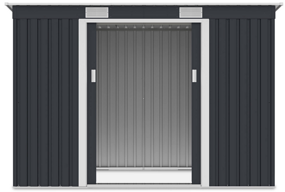 Сарай для инструментов металлический HardMaster Oregon 9x4 Cold Grey 004033 (261х121 см)