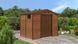 Сарай для інструментів металевий HardMaster Montreal 9x8 Walnut 003397