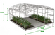 Теплиця полікарбонатна теплиця Botanic Rolnik R449016 білий каркас, Білий