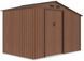 Садовый домик металлический HardMaster Madison 9x6 Walnut 003999 (278х191 см)