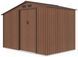 Садовый домик металлический HardMaster Madison 9x6 Walnut 003999 (278х191 см)