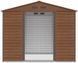 Сарай для інструментів металевий HardMaster Montreal 9x8 Walnut 003397