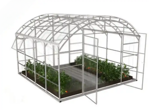 Теплиця полікарбонатна теплиця Botanic Rolnik 4M PRO 449016 білий каркас, Білий