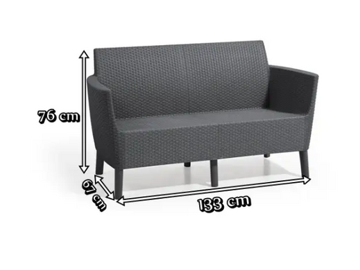 Диван Keter Salemo 2 Seater Sofa 258961 капучино