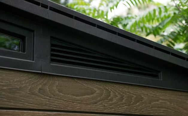Садовый домик пластиковый Keter Signature Pent 7x7 (216см х 218см) 259814 орех