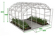 Теплиця полікарбонатна теплиця Botanic Rolnik 4M PRO 449016 білий каркас, Білий