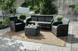 Комплект садовой мебели Allibert Rosalie 3S 5 Seater Set With Storage Table 249582 графит