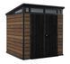 Садовый домик пластиковый Keter Signature Pent 7x7 (216см х 218см) 259814 орех