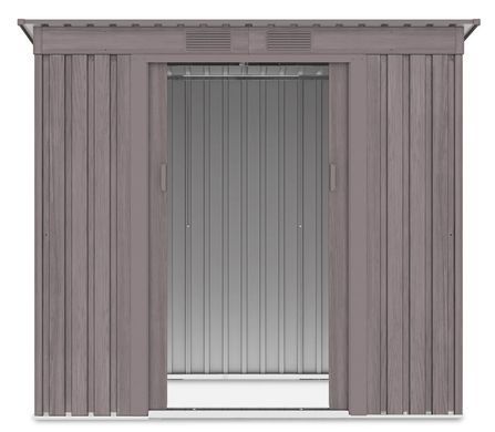 Сарай для інструментів металевий HardMaster Oregon 7x4 Light Wood 004029 (201х121 см)