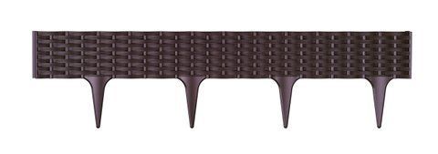 Садовый бордюр (граница) Prosperplast GARDEN BORDER IBRA-R 222 коричневый
