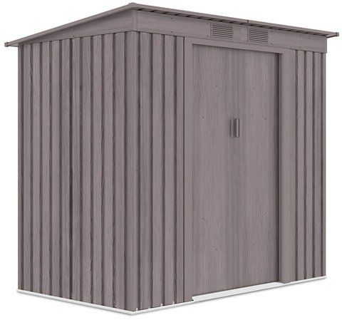 Сарай для инструментов металлический HardMaster Oregon 7x4 Light Wood 004029 (201х121 см)