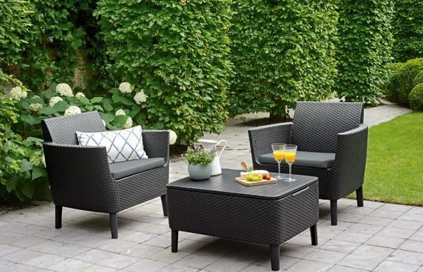 Комплект садовой мебели Allibert Salemo Balcony Set 253206 графит