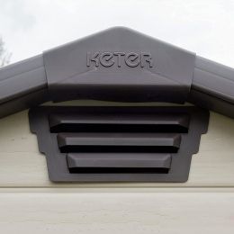 Садовый домик Keter Manor 4×6 сарай 255138 пластиковый для инвентаря