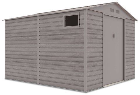 Сарай для інструментів металевий HardMaster Montreal 9x10 Light Wood 003823