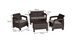 Комплект садовой мебели Keter Bahamas Set 230683 коричневый, Коричневый