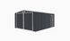 Металевий гараж HardMaster Kingston (380x540 см) Cold Grey 000353