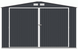 Металевий гараж HardMaster Kingston (380x540 см) Cold Grey 000353