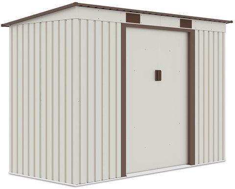 Сарай для инструментов металлический HardMaster Oregon 9x4 Beige 004032 (261х121 см)