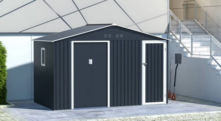 Домик металлический HardMaster FALCON 11х6 Cold Grey 004008 (340x194см)