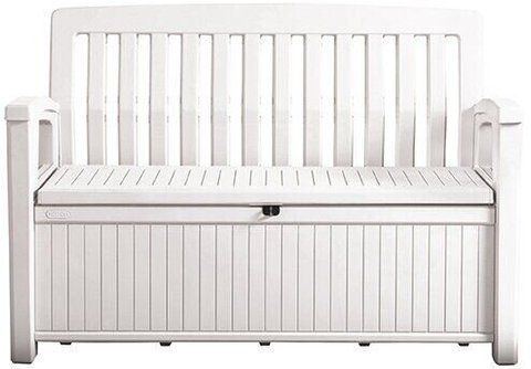 Скамейка-ящик для хранения Keter Patio Storage Bench 253818 белый