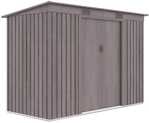 Сарай для инструментов металлический HardMaster Oregon 9x4 Light Wood 004034 (261х121 см)