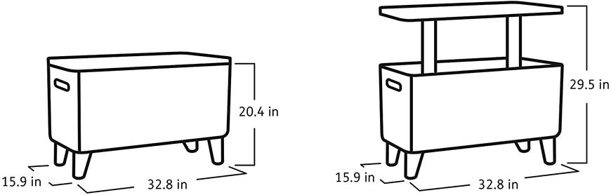 Садовый барный стол 2 в 1 холодильник Allibert Breeze Bar 249421 графит