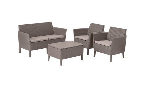 Комплект садовой мебели Keter Salemo Set 253221 капучино, Капучино