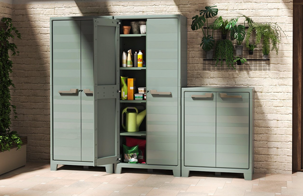 Шкаф пластиковый Keter/Kis Planet Outdoor High Cabinet 250142