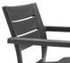 Стілець пластиковий з підлокітниками Keter Julie Dining Chair 246188 графіт