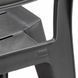 Стілець пластиковий з підлокітниками Keter Julie Dining Chair 246188 графіт