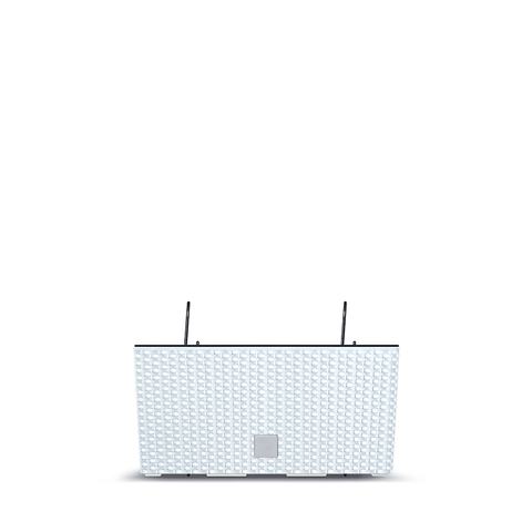Горшок пластмассовый с вкладом Prosperplast RATO CASE DRC400W-S449 белый 39.5см., Белый