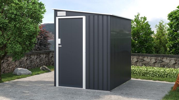 Сарай для інструментів металевий HardMaster Jasper 5x6 Cold Grey 004018
