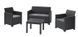 Комплект садових меблів Keter Marie 2 seater set with Orlando 252642 графіт, Графит