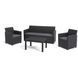 Комплект садових меблів Keter Claire 5 seater set with Orlando big table 252698 графіт